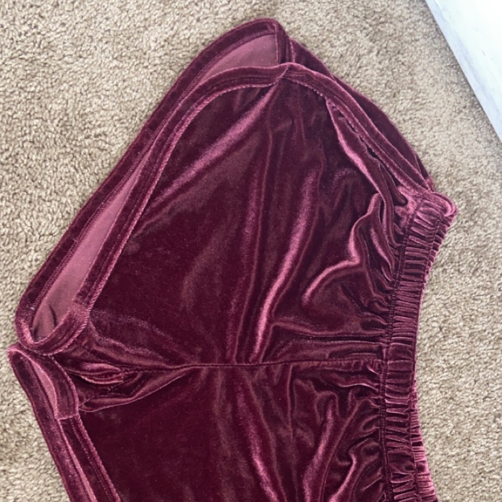 velvet shorts